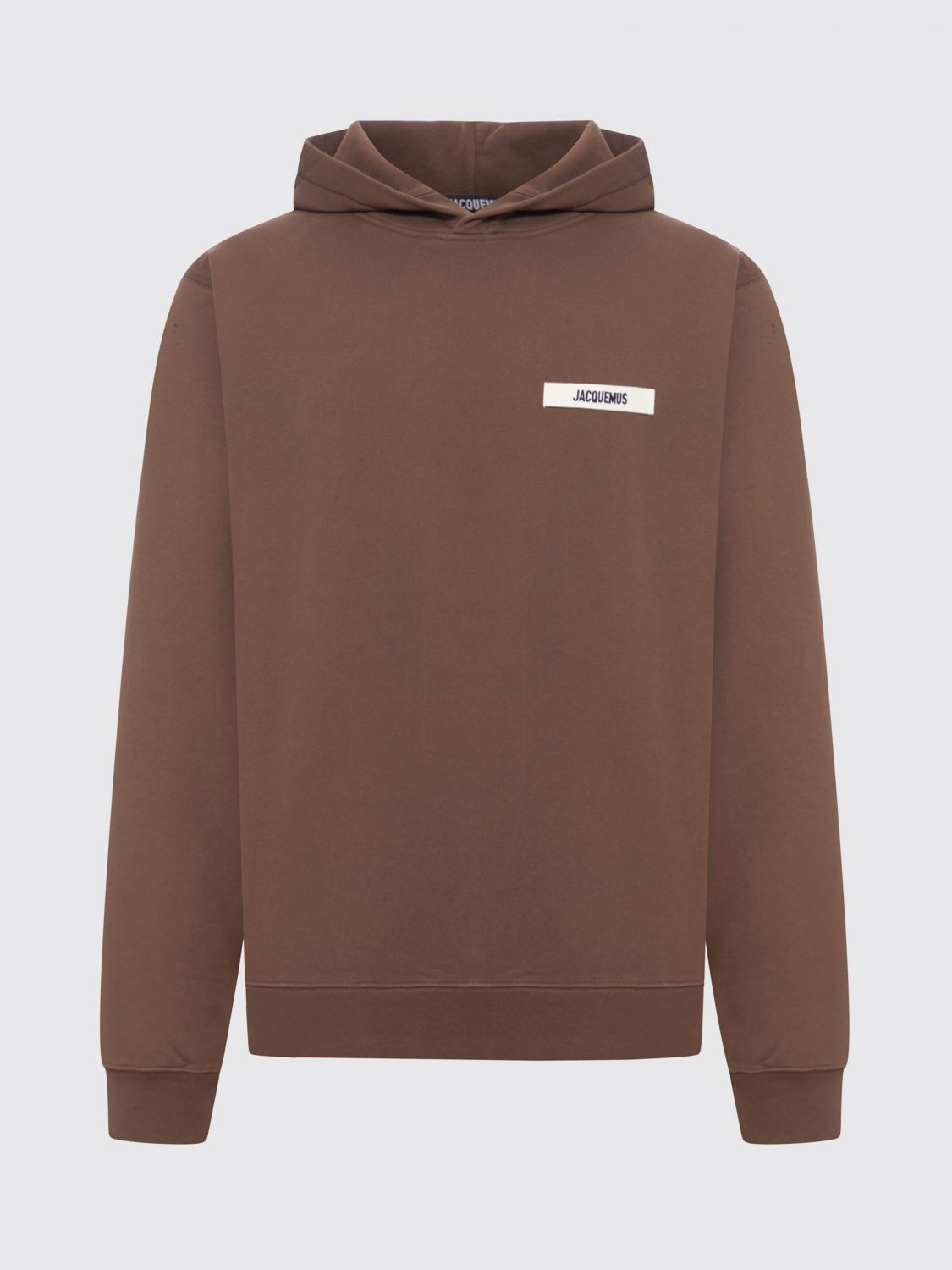 Jacquemus Le Hoodie Gros Grain In Brown