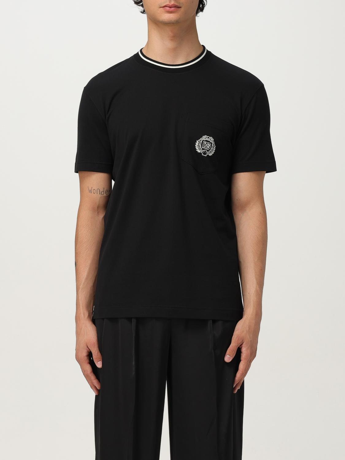 Dolce & Gabbana Pocket T-shirt In Black