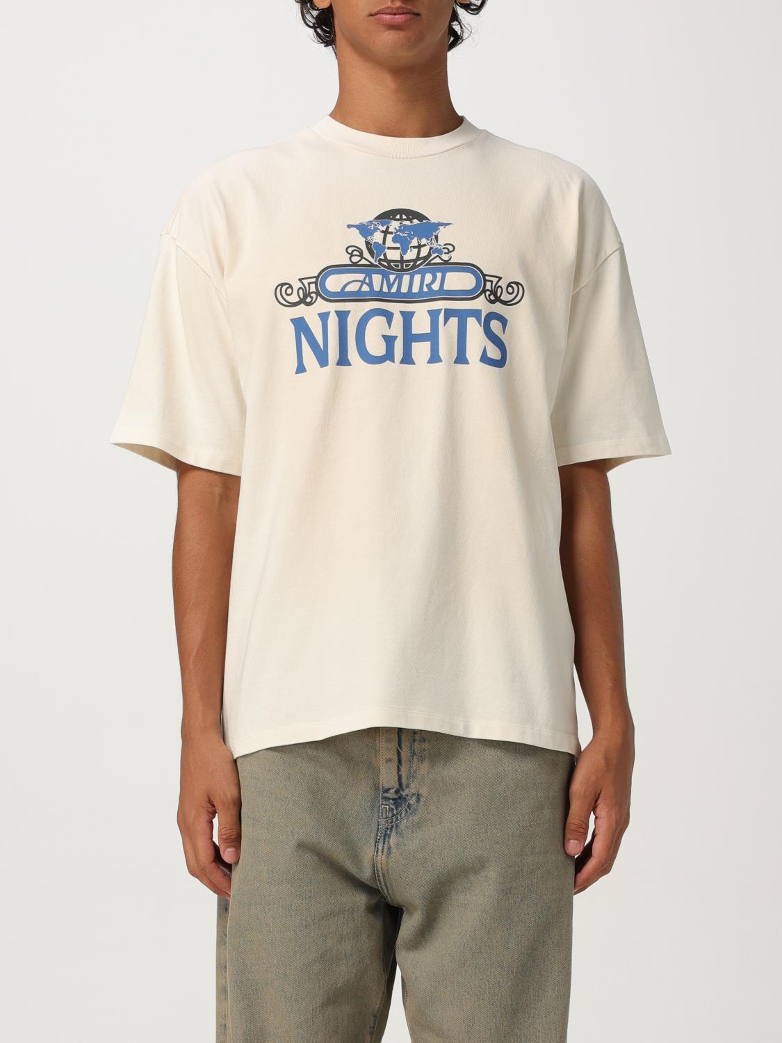 Amiri Boxy-fit Graphic T-shirt With Midnight Message In Neutral