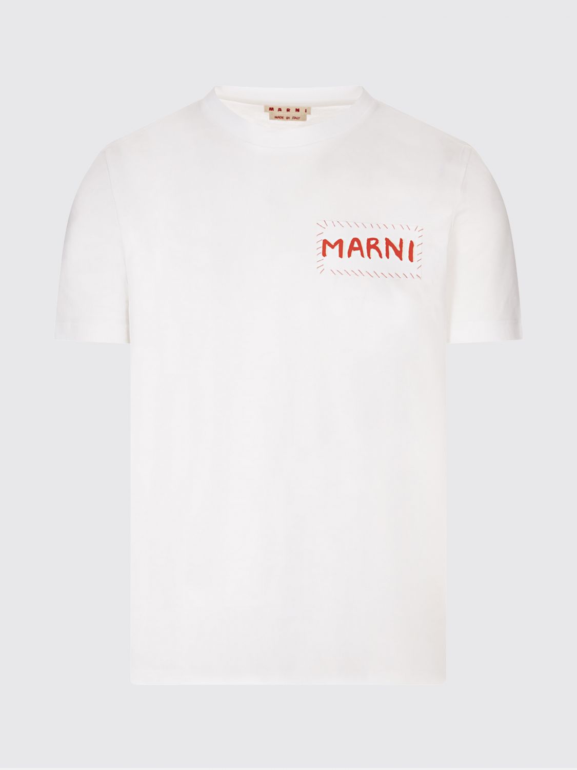 Marni -patch T-shirt In White