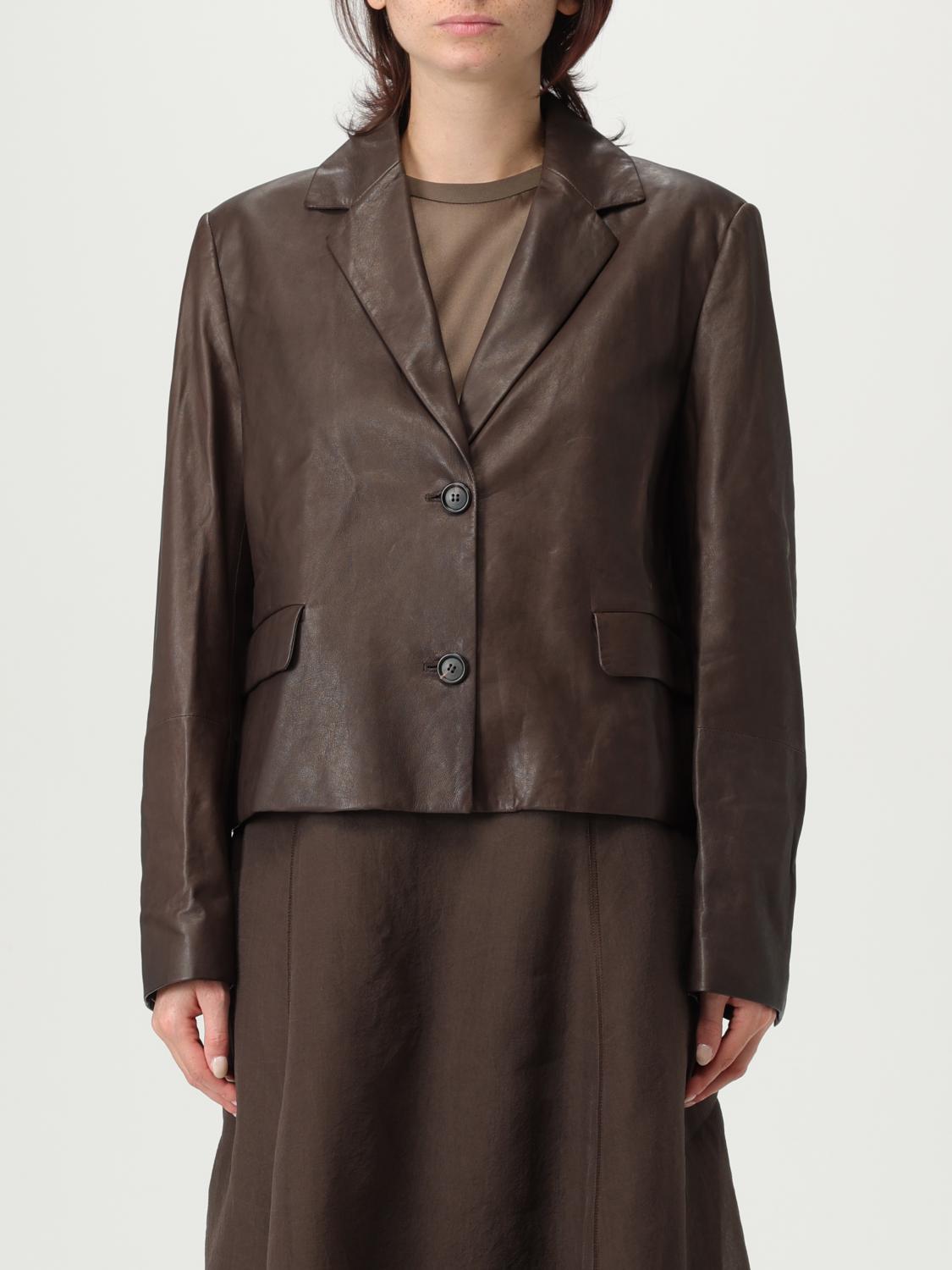 Brunello Cucinelli Blazer  Woman Color Brown In Brown