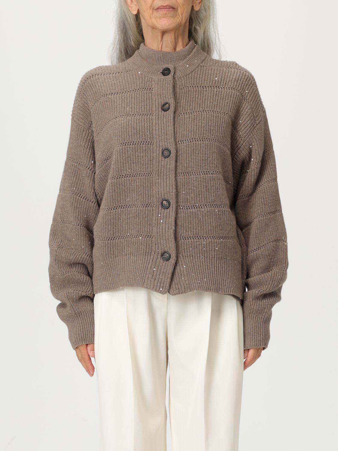 Brunello Cucinelli Cardigan  Woman Color Brown