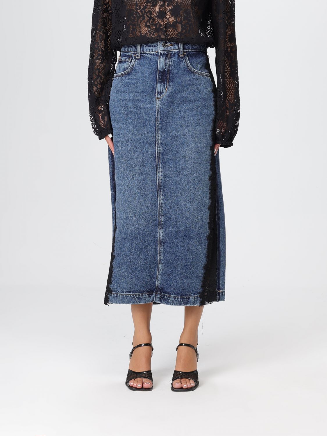 Liu •jo Skirt Liu Jo Woman Color Blue In Blue