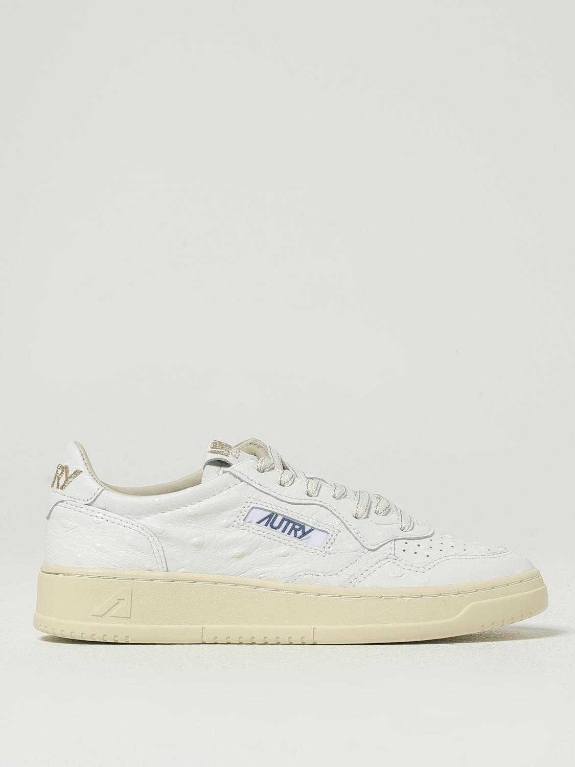 Autry Medalist Low Leather Sneakers In White