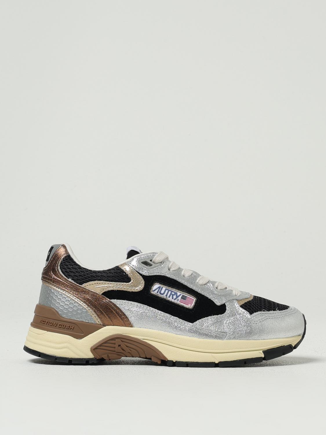 Autry Hyperway Low Mlea Su Mesh Silv Blk Sneakers In Multi
