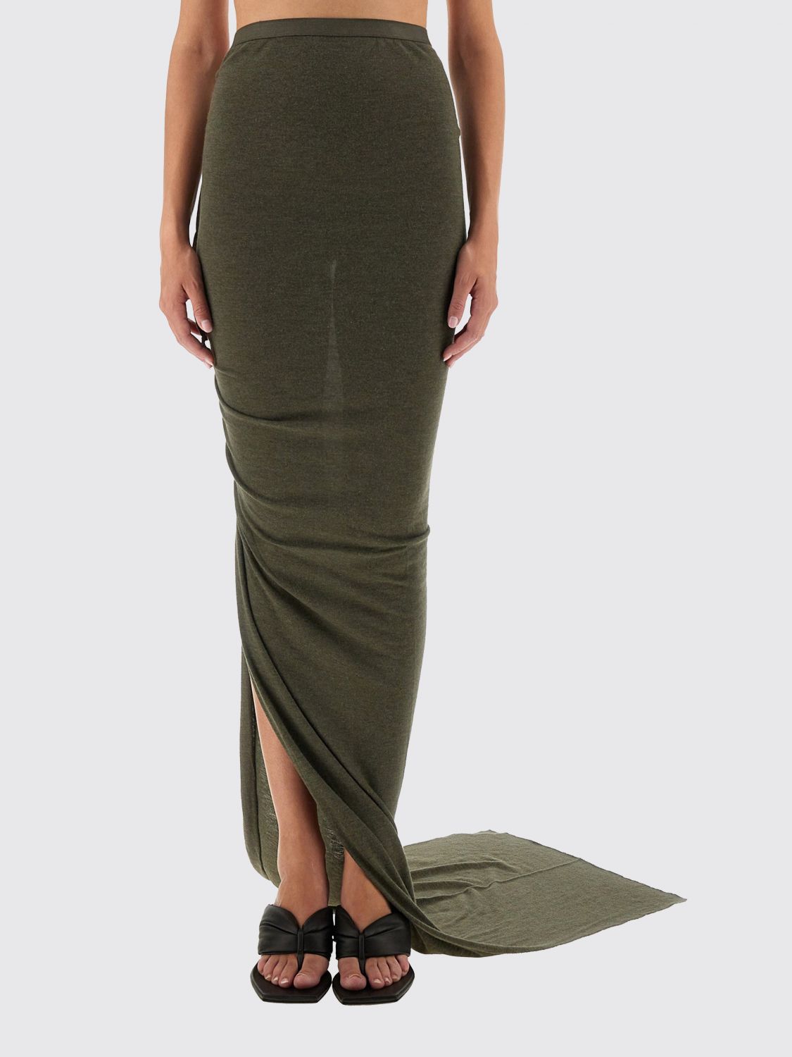 Skirt RICK OWENS Woman color Green