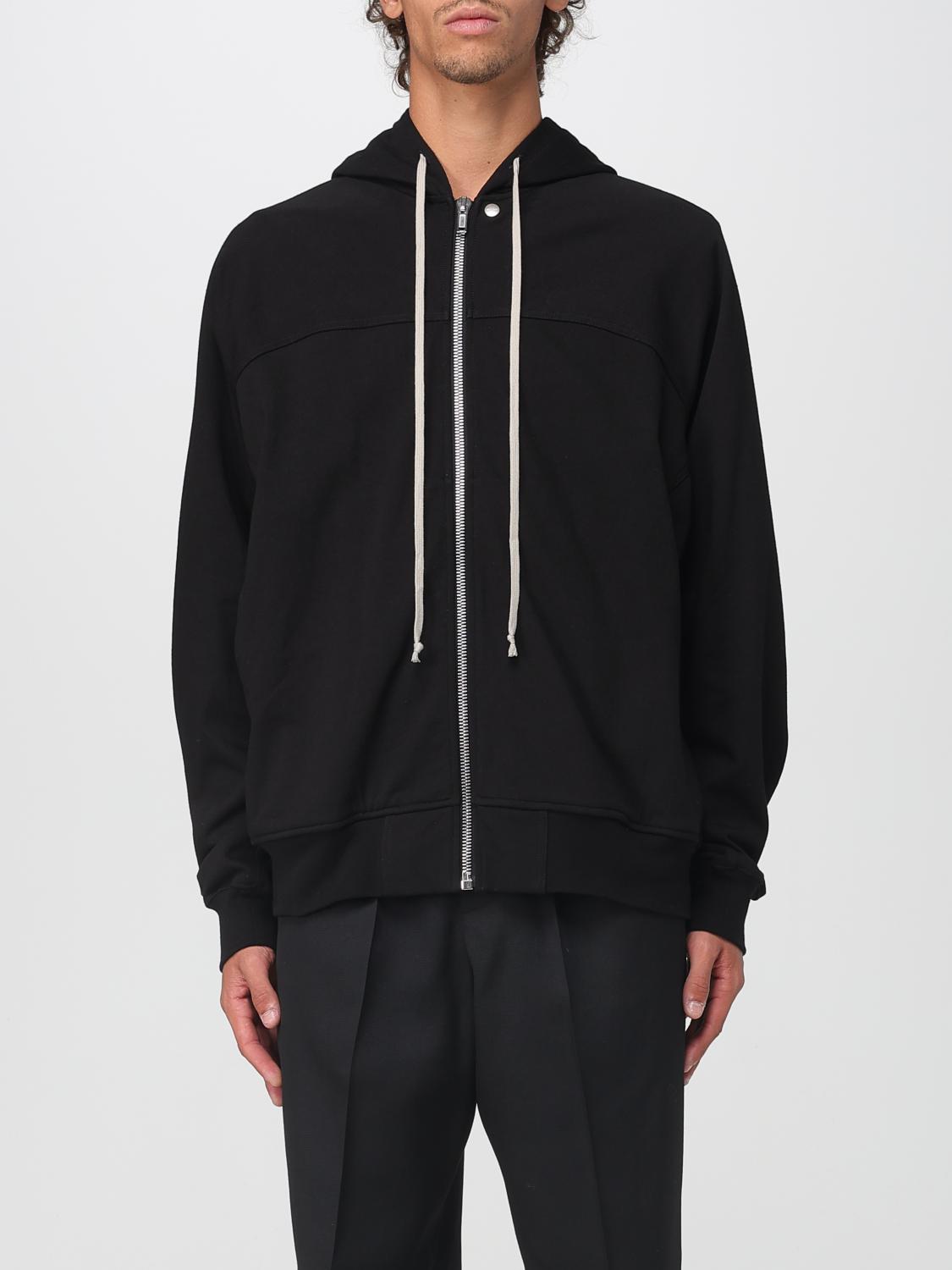 Rick Owens Long-sleeved Sweatshirt In Black