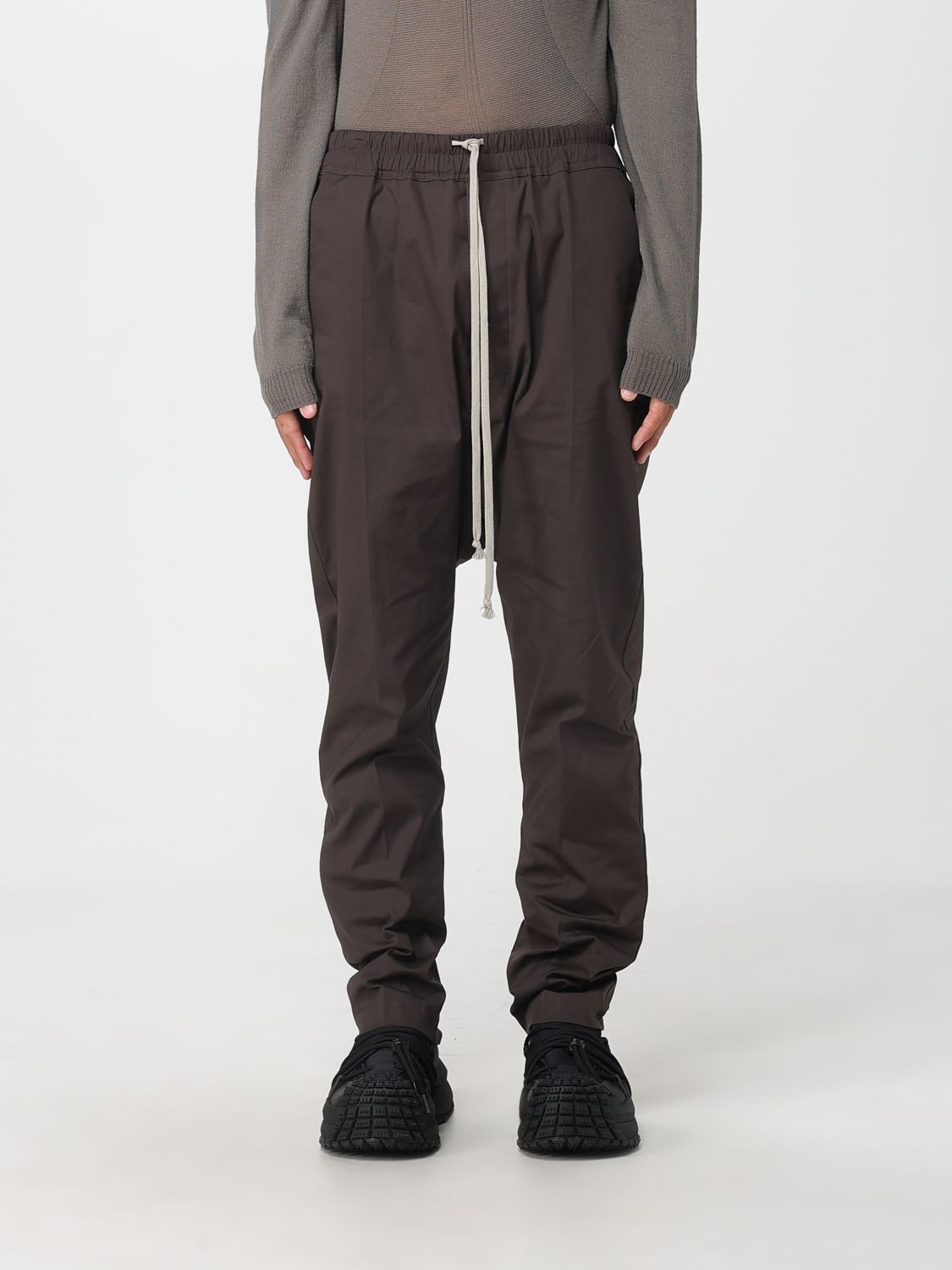 Rick Owens Pants Men Color Brown In Brown