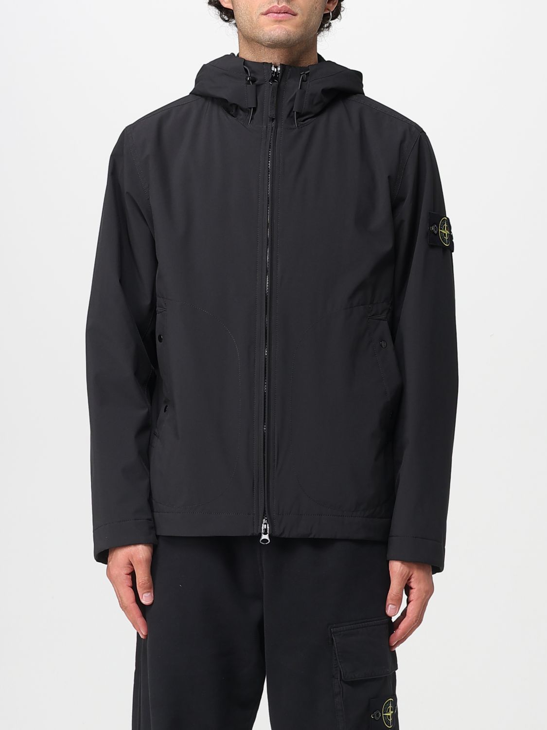 Stone Island 4100086 Soft Shell-r In Black