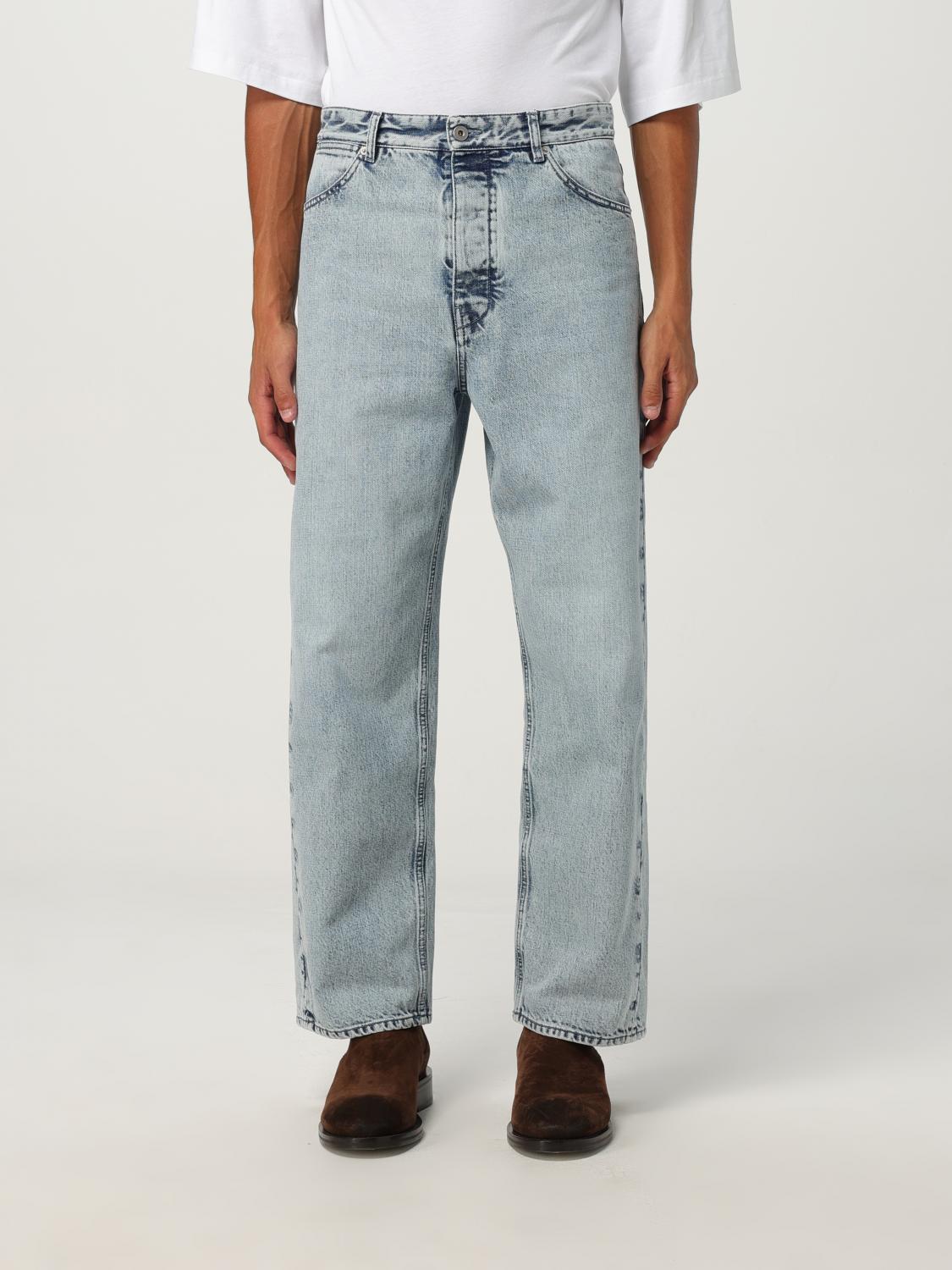 Jil Sander Relaxed Fit Wide Leg Denim Trousers In Blue