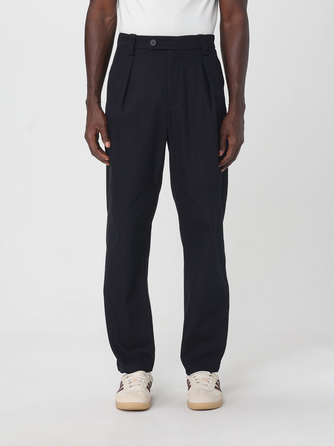 Apc Renato Pleated Trousers In Black