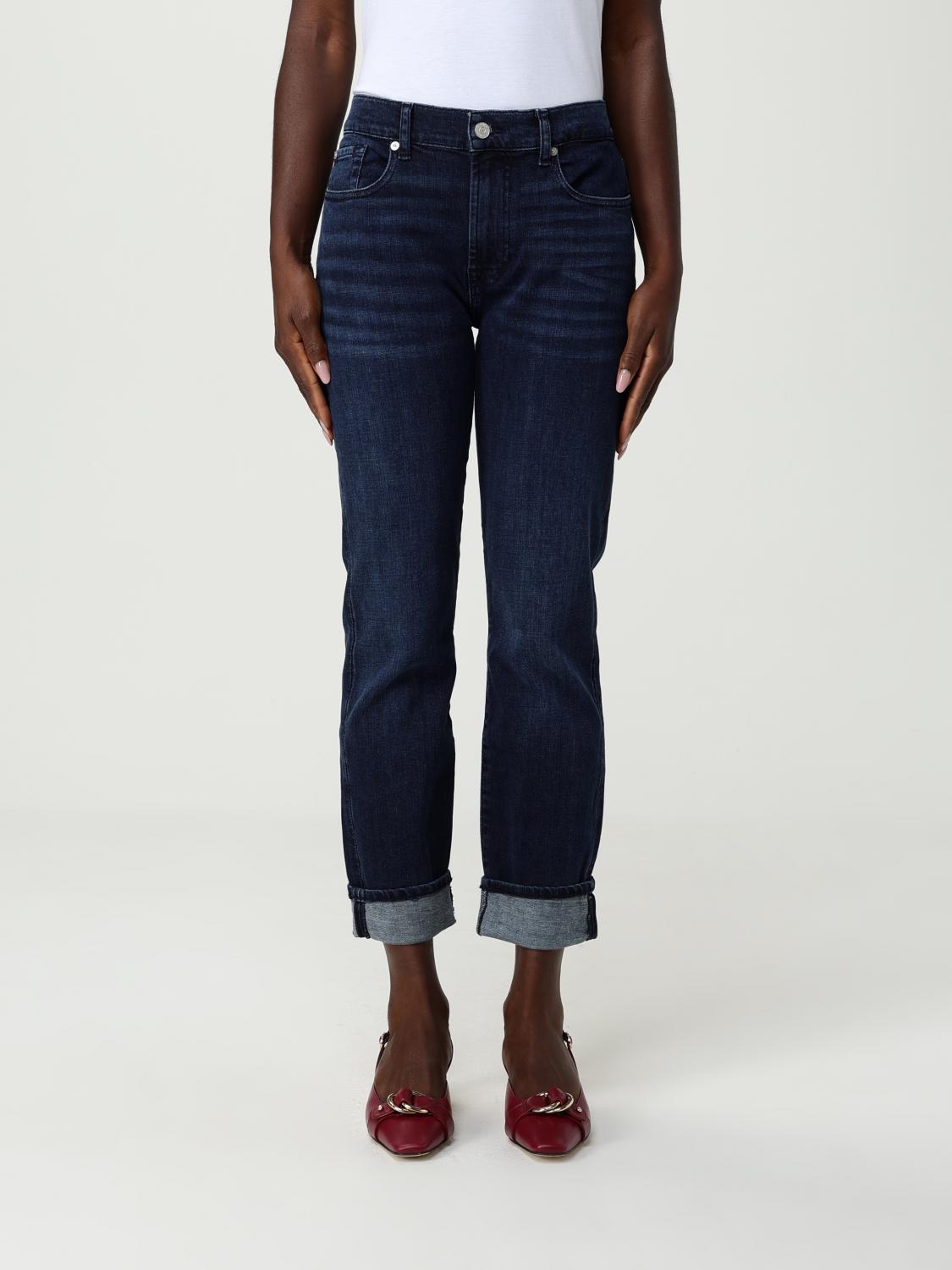 7 For All Mankind Jeans  Woman Color Blue In Blue