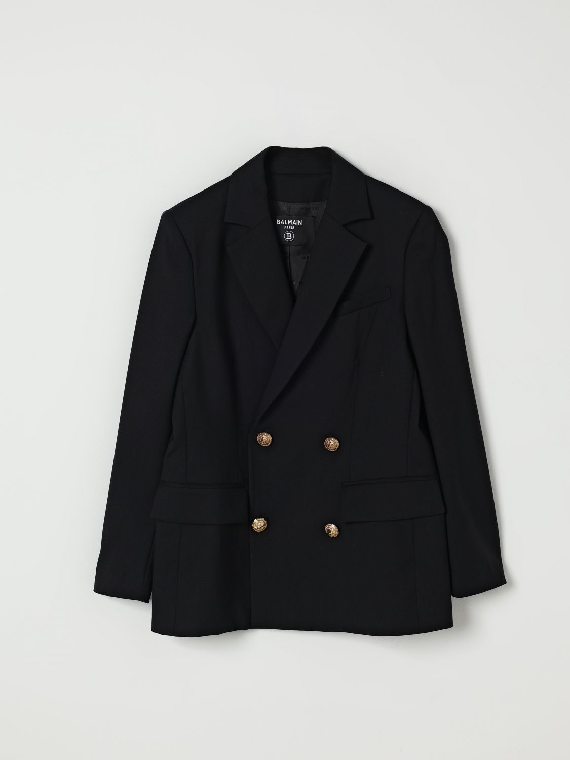 Balmain Jacket Kids Color Black In Black