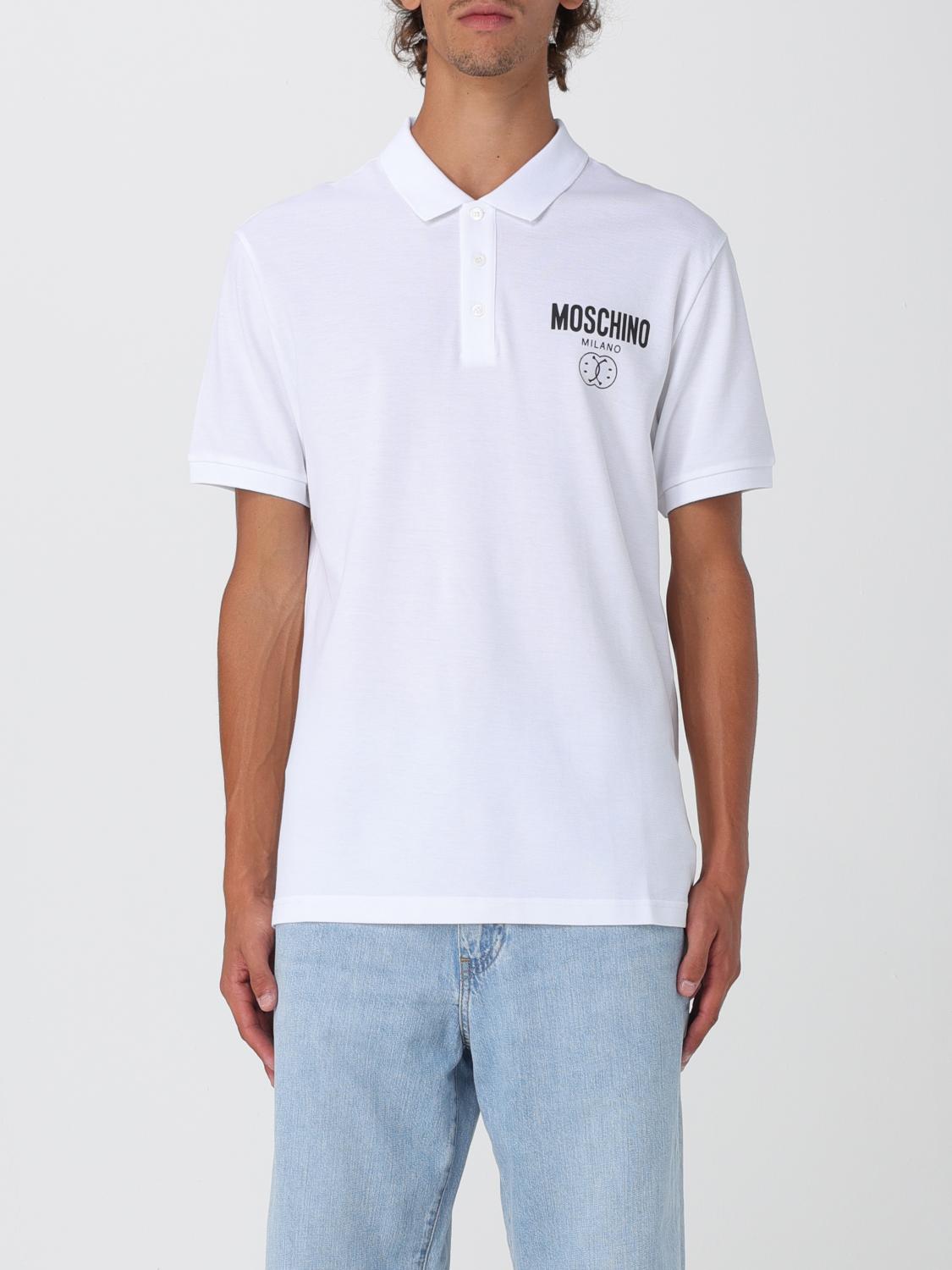 Moschino Logo-print Polo Shirt In Pattern