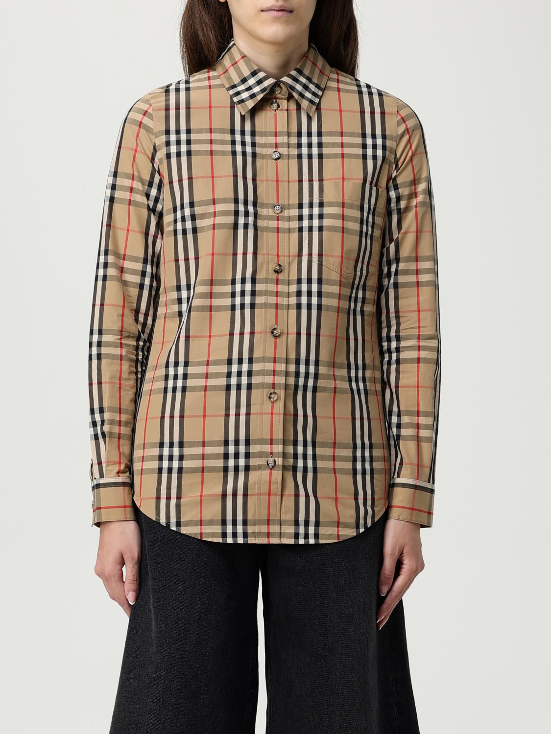 Burberry Shirt With Vintage Check Pattern In Brown