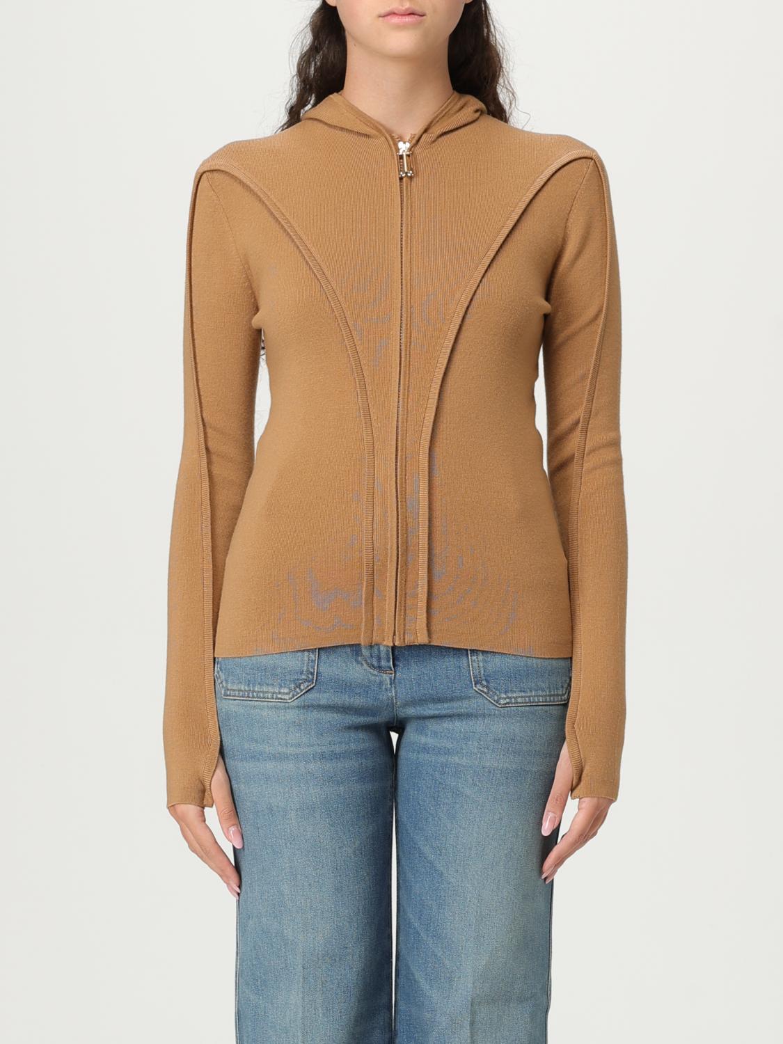 Victoria Beckham 'piping' Sweater In Brown