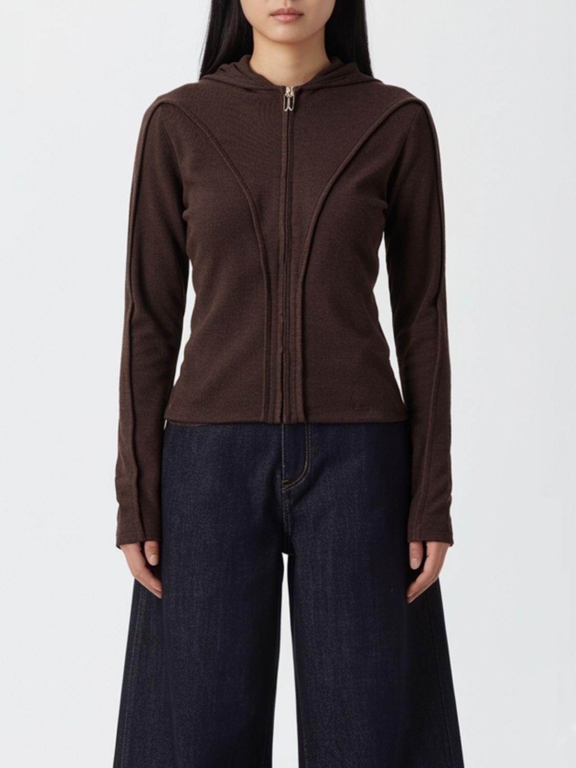Victoria Beckham Sweatshirt Victoria  Woman Color Brown