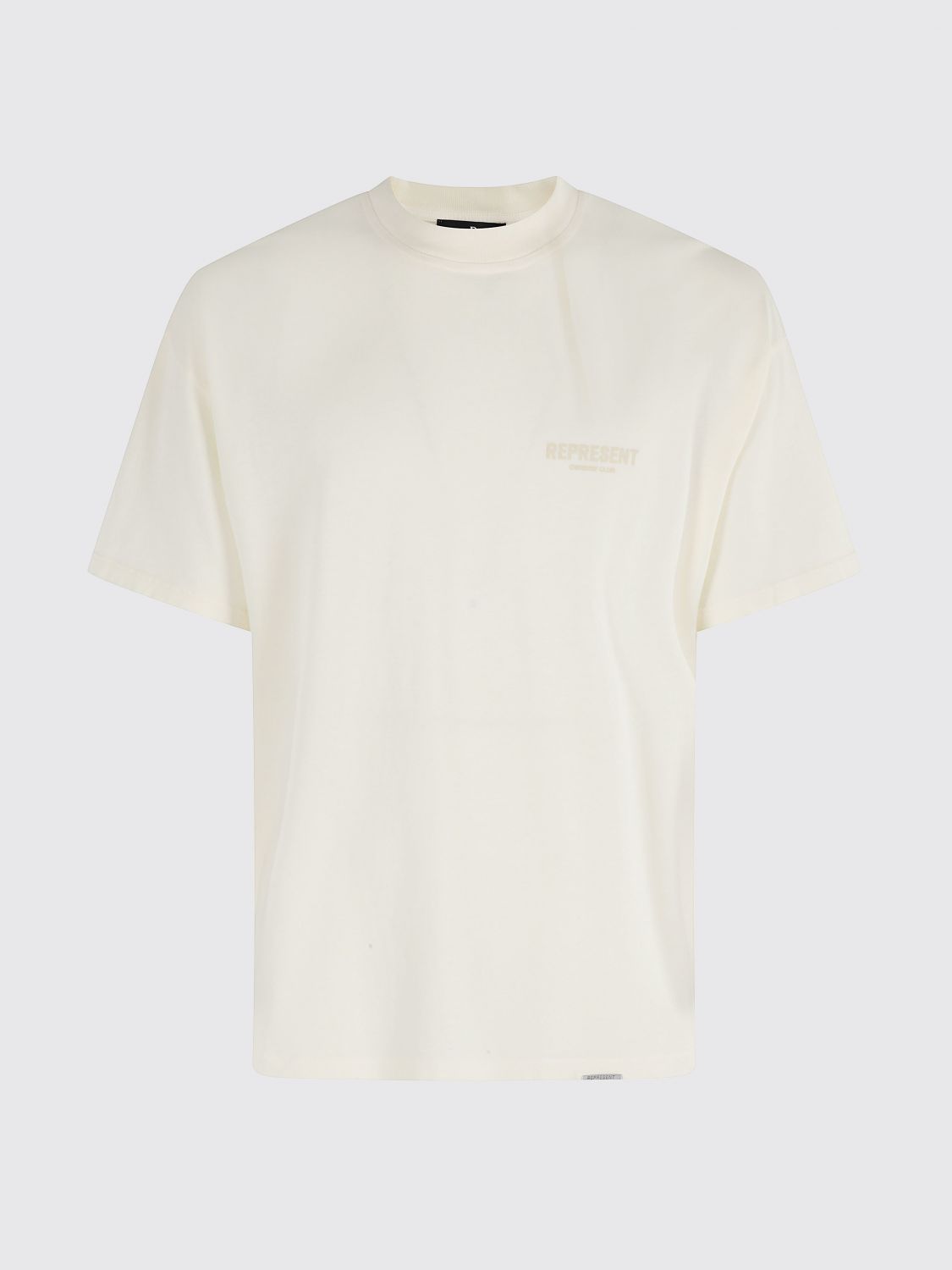Represent T-shirt  Men Color Sand In White