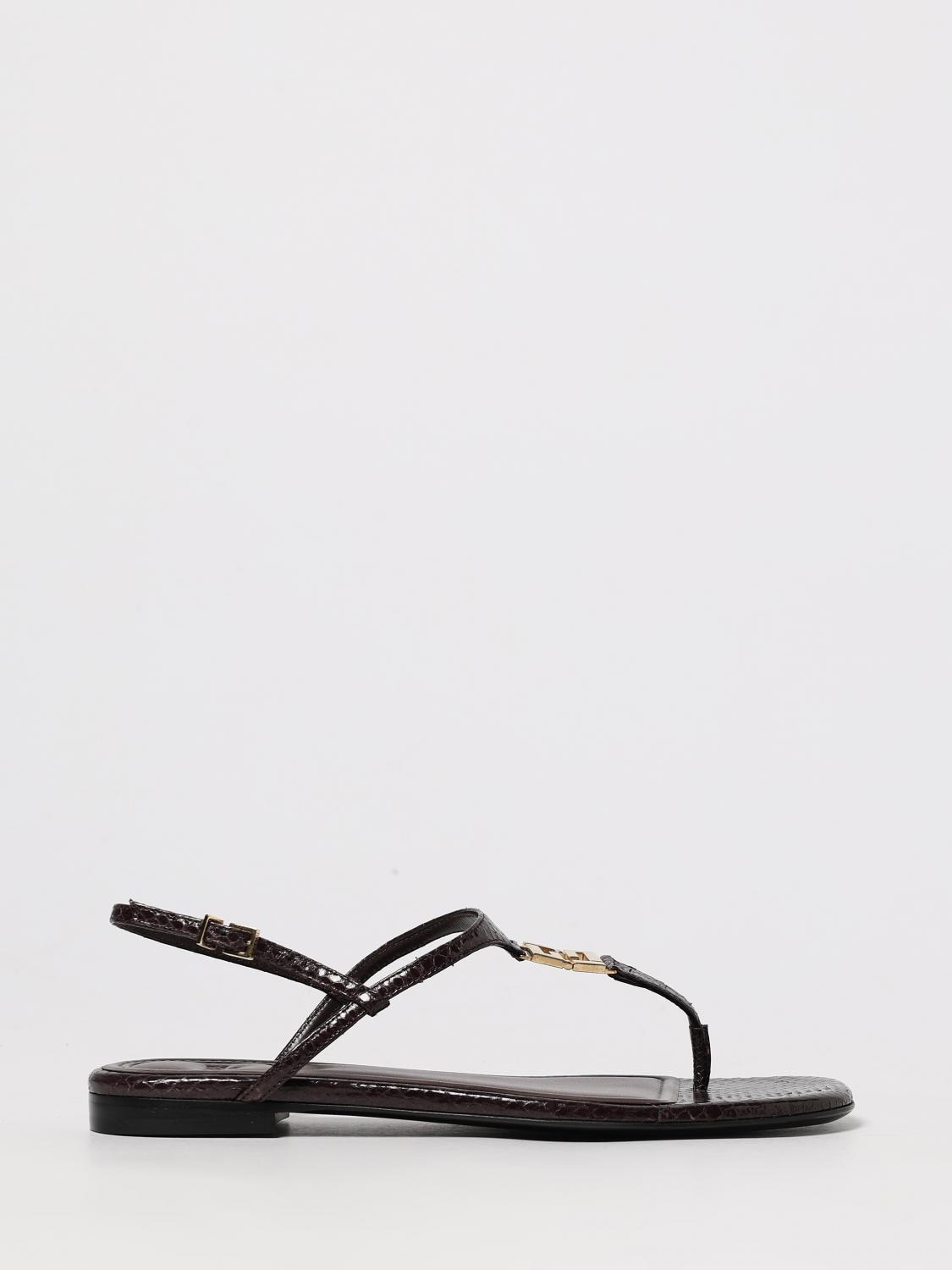 FENDI Sandalo FFold in pelle stampa pitone