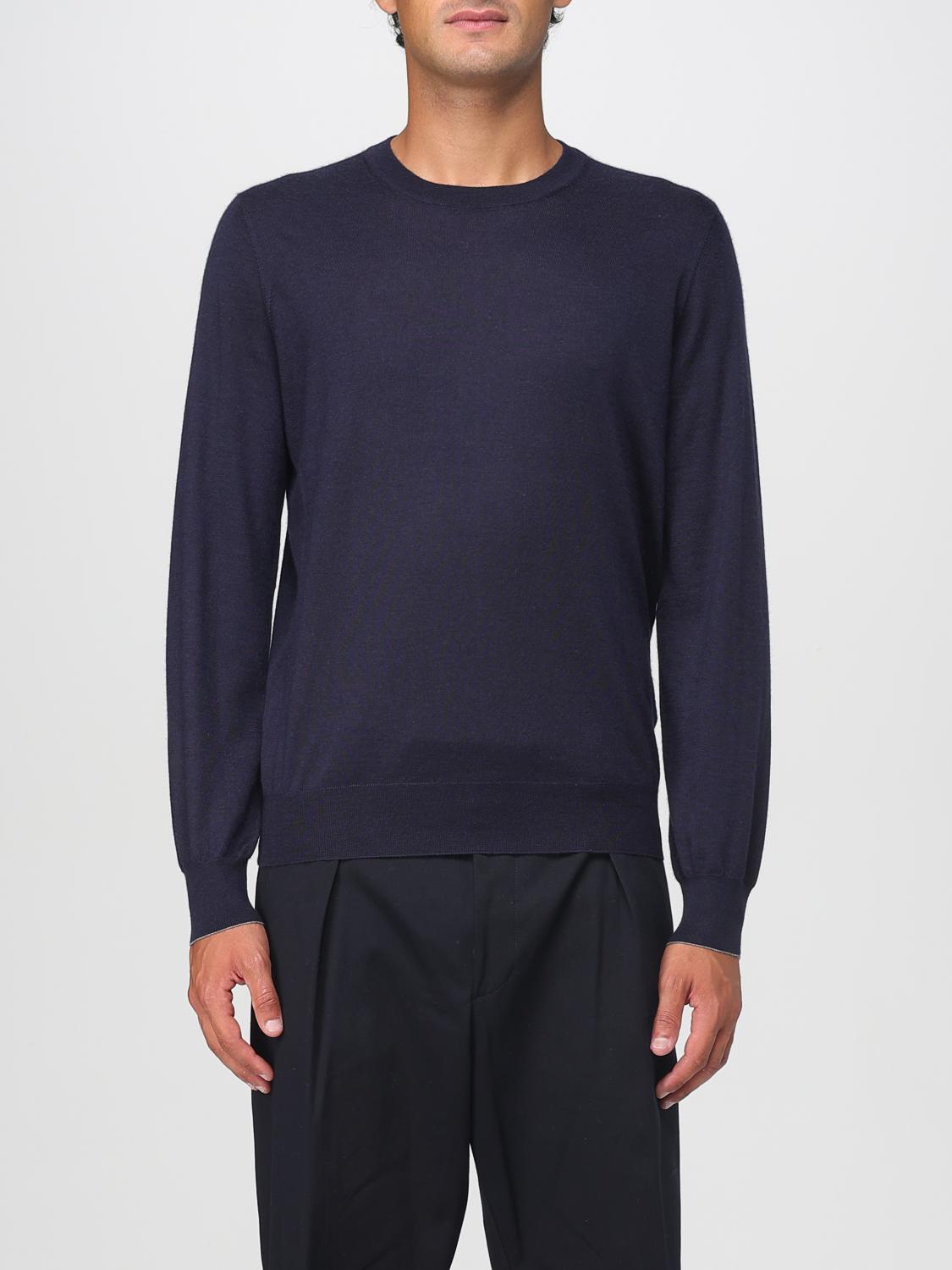 Brunello Cucinelli Sweater Men Color Grey 1 In Gray