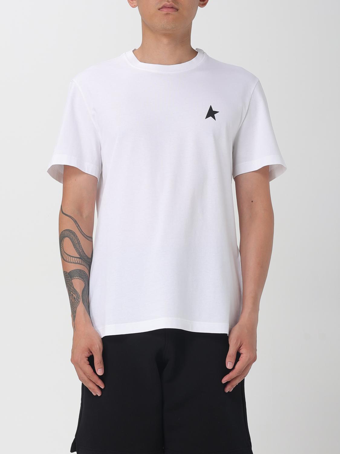 Golden Goose Herren Weiß T-Shirt Men Color