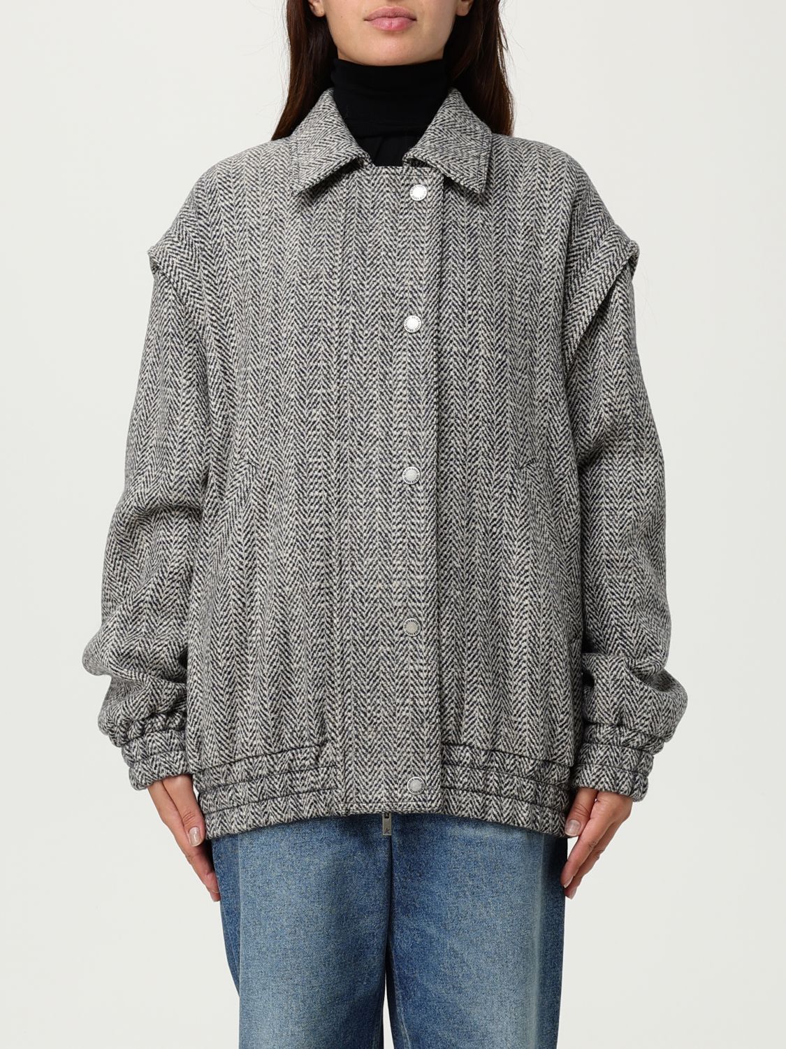 Golden Goose Jacket Woman Color Multicolor In Gray