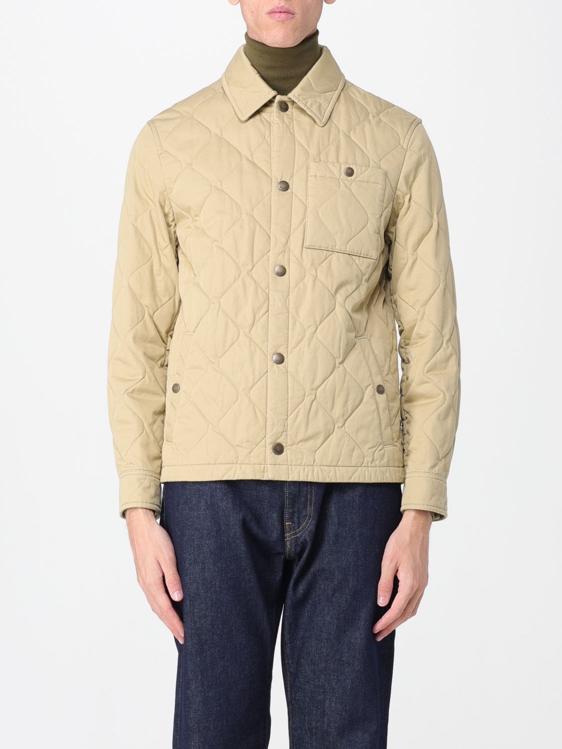 Burberry Quilted Gabardine Overshirt In Neutral