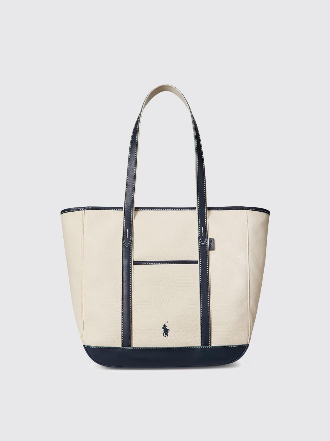 Polo Ralph Lauren Shoulder Bag Woman Color Navy In Blue