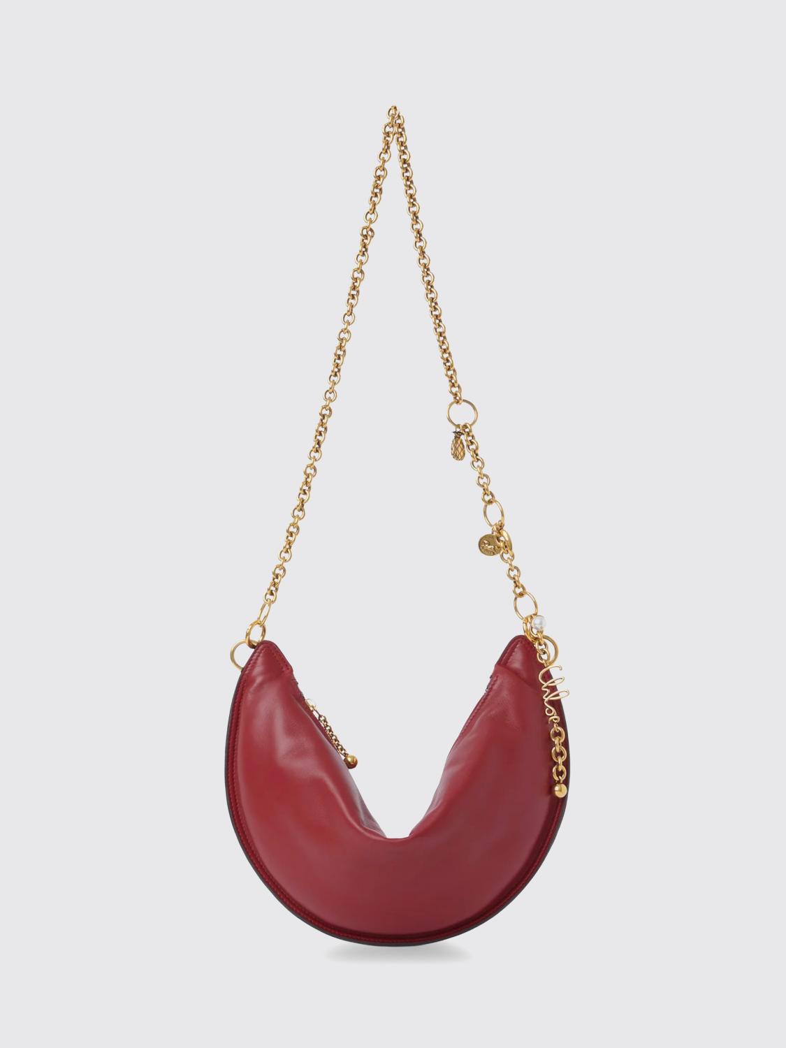 Chloé Icons Nappa Leather Crossbody Bag In Red