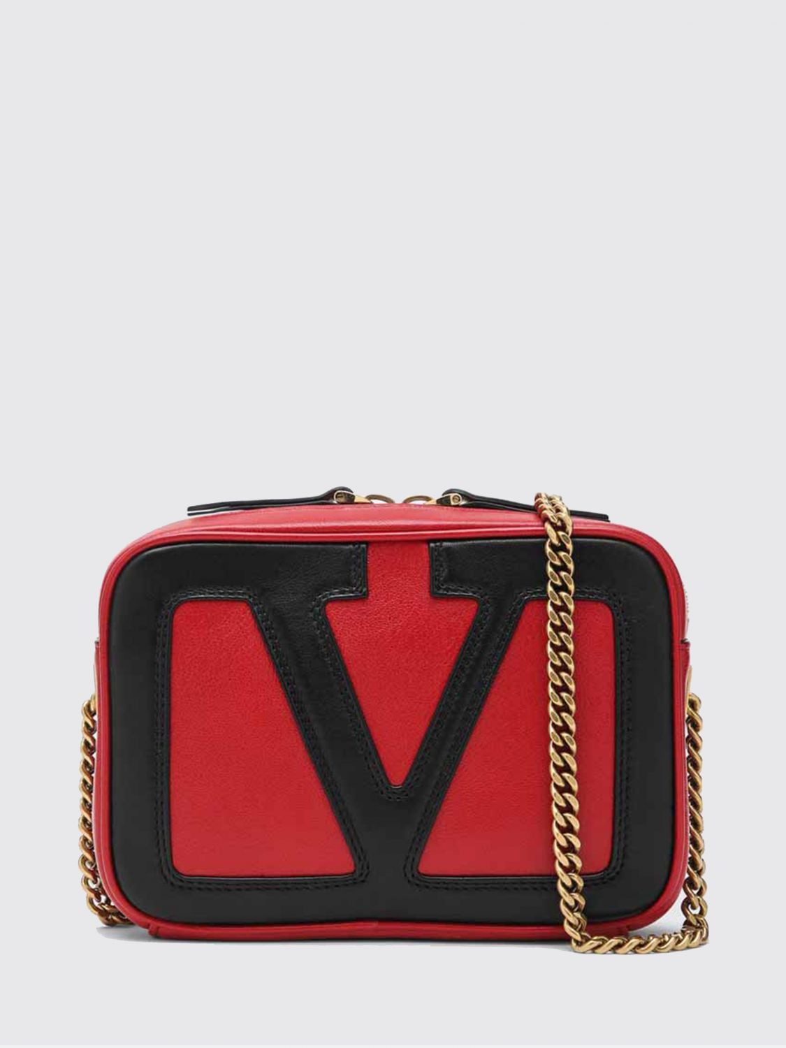 Valentino Garavani Superstar Chain Belt Bag In Red
