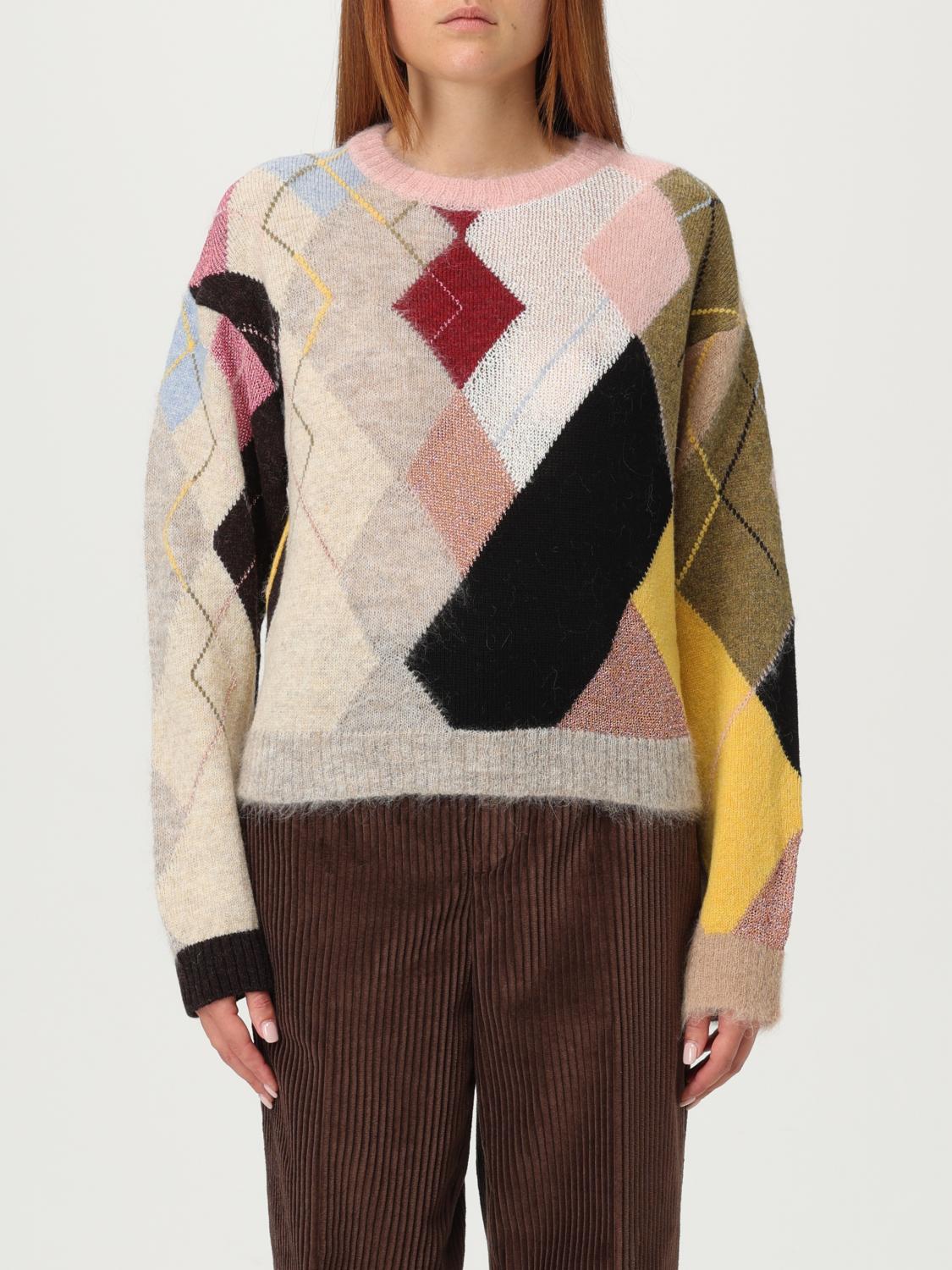 Moschino Knitwear Crew Neck Long Sleeves Soft Texture In Multi