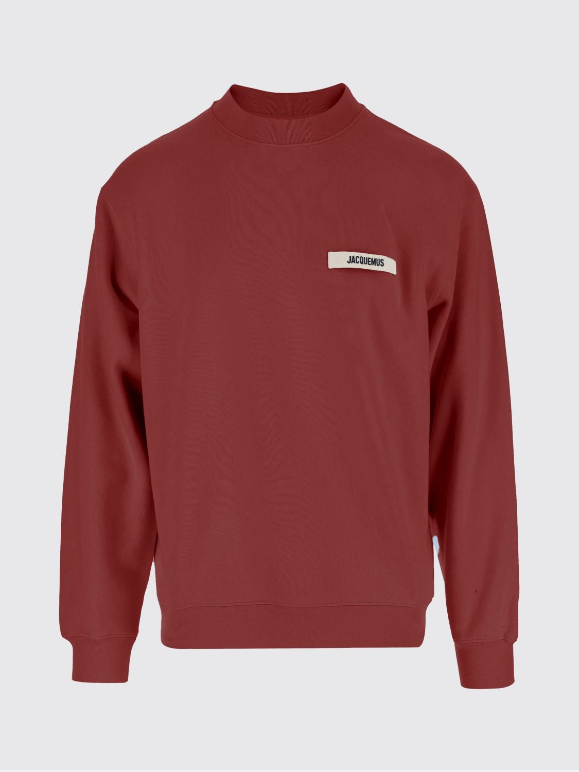 Jacquemus Men Red Logo Sweatshirt, M Luxury Sweatshirts & Hoodies For Men Darveys In Red