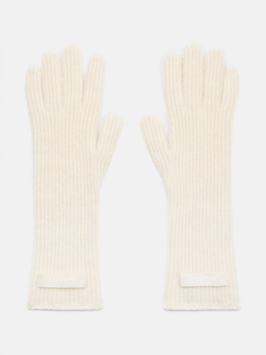 JACQUEMUS JACQUEMUS Gloves Woman color White　ジャックムス グローブ ウーマン カラー ホワイト