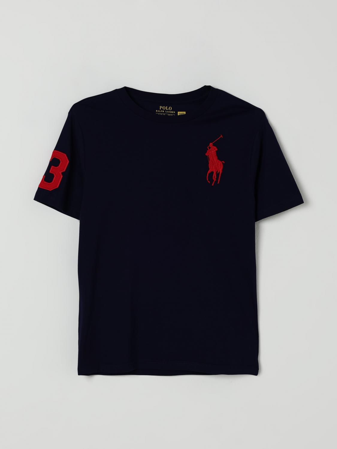 Polo Ralph Lauren Big Boys Big Pony Cotton Jersey T-shirt In Blue