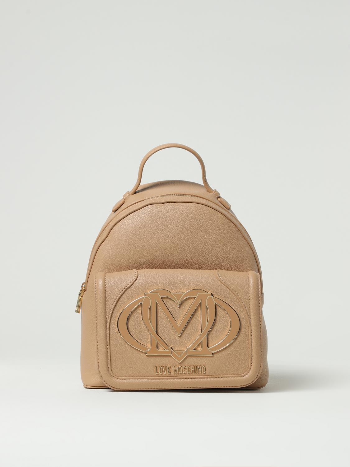 Backpack Woman color Beige - Love Moschino - Modalova