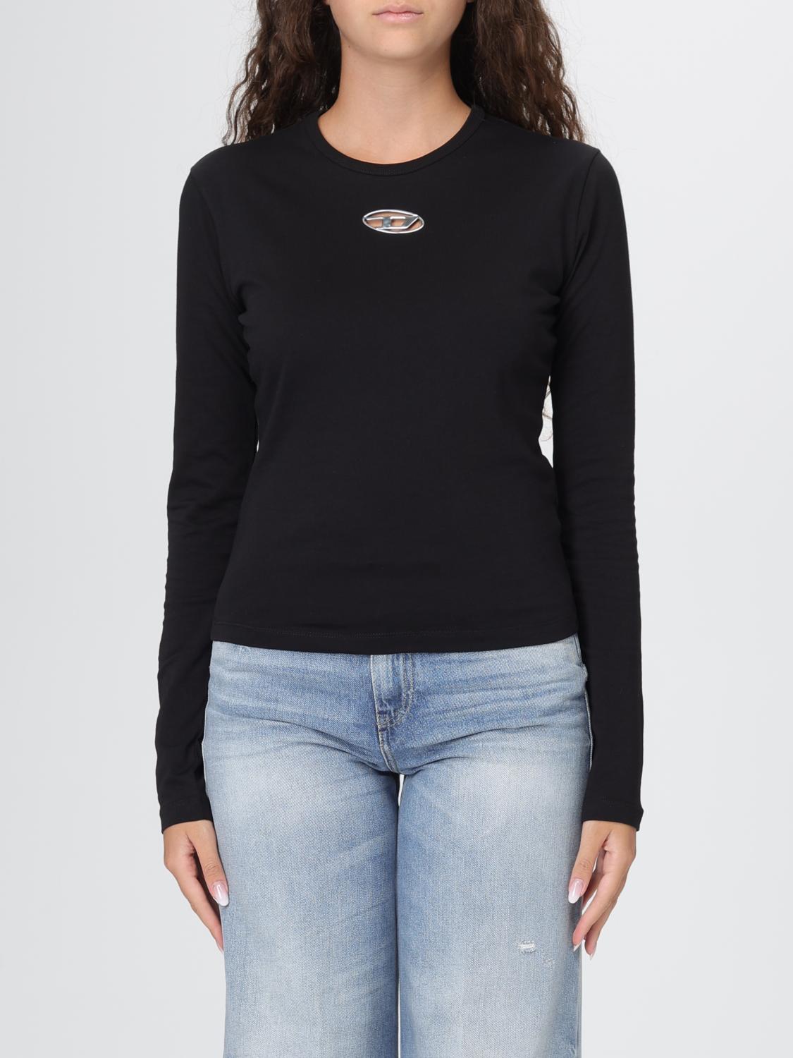 Diesel T-uncutie-long T-shirt In Black