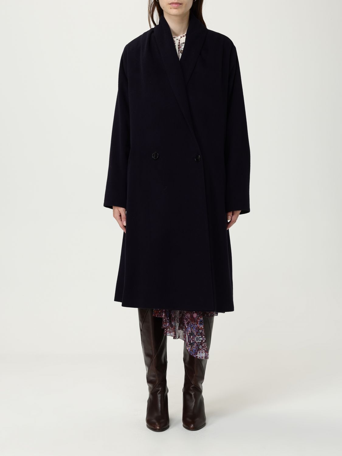 Isabel Marant Coat  Woman Color Black In Blue