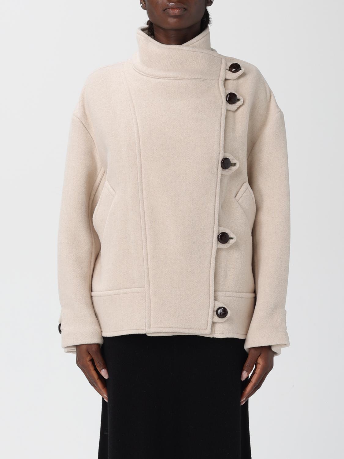 Isabel Marant Coat Woman Color Beige In Neutral