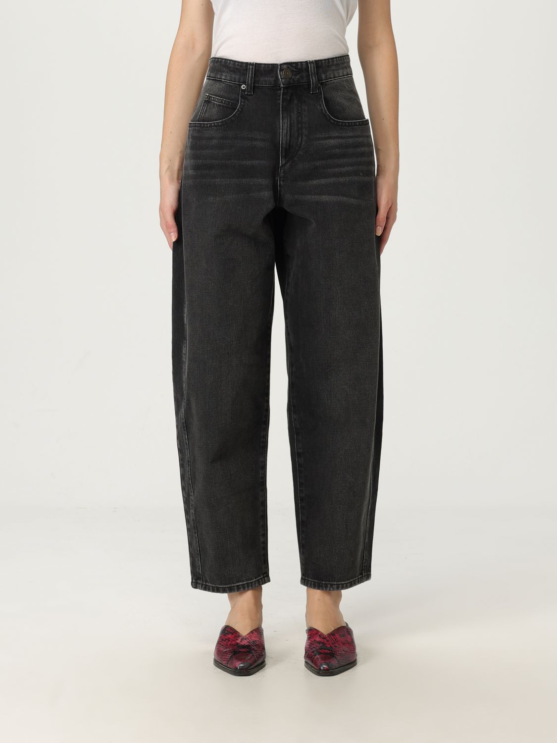 Isabel Marant Jeans  Woman Color Black In Transparent