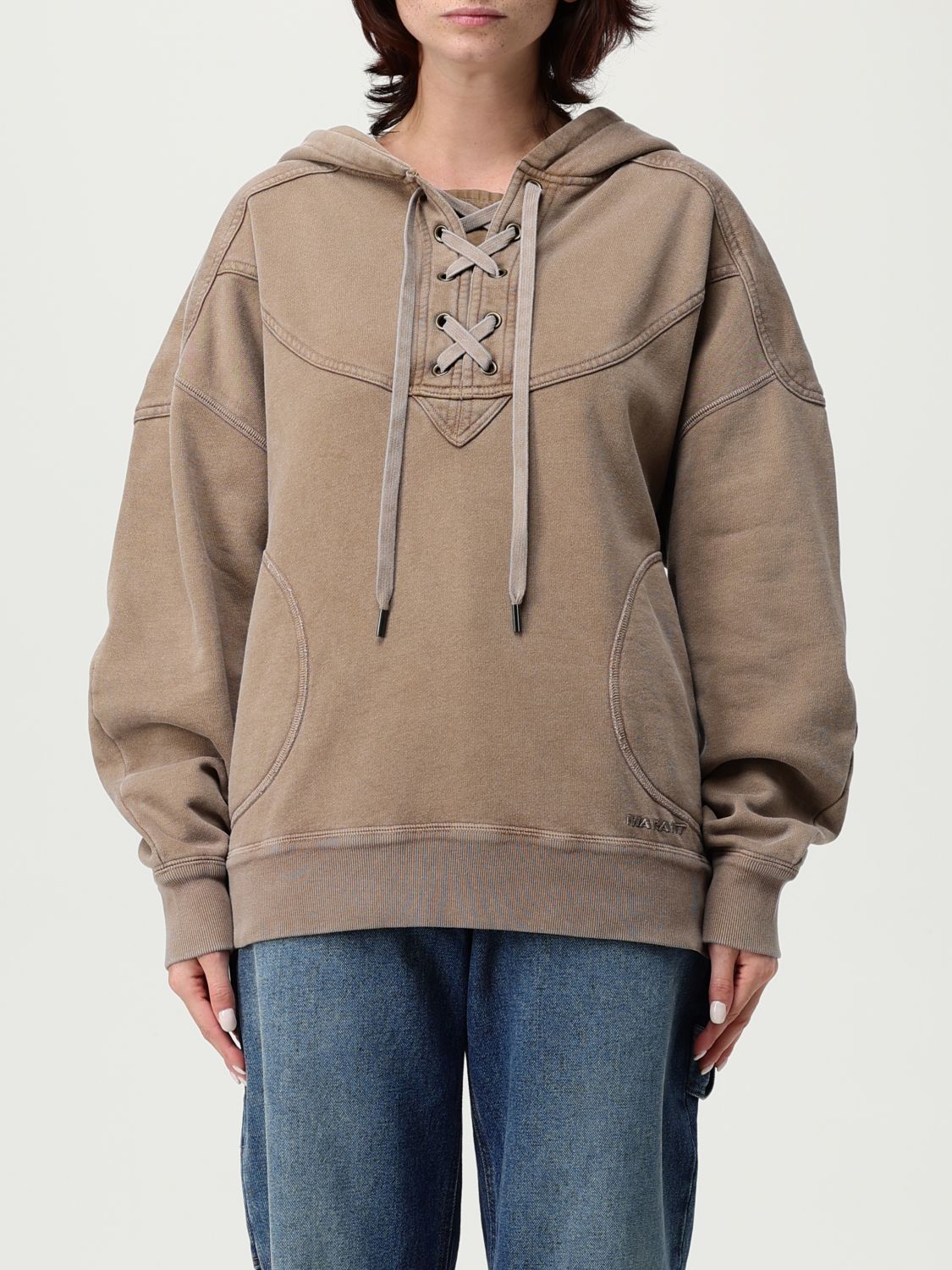 Isabel Marant Étoile Sweatshirt Isabel Marant Etoile Woman Color Beige In Brown