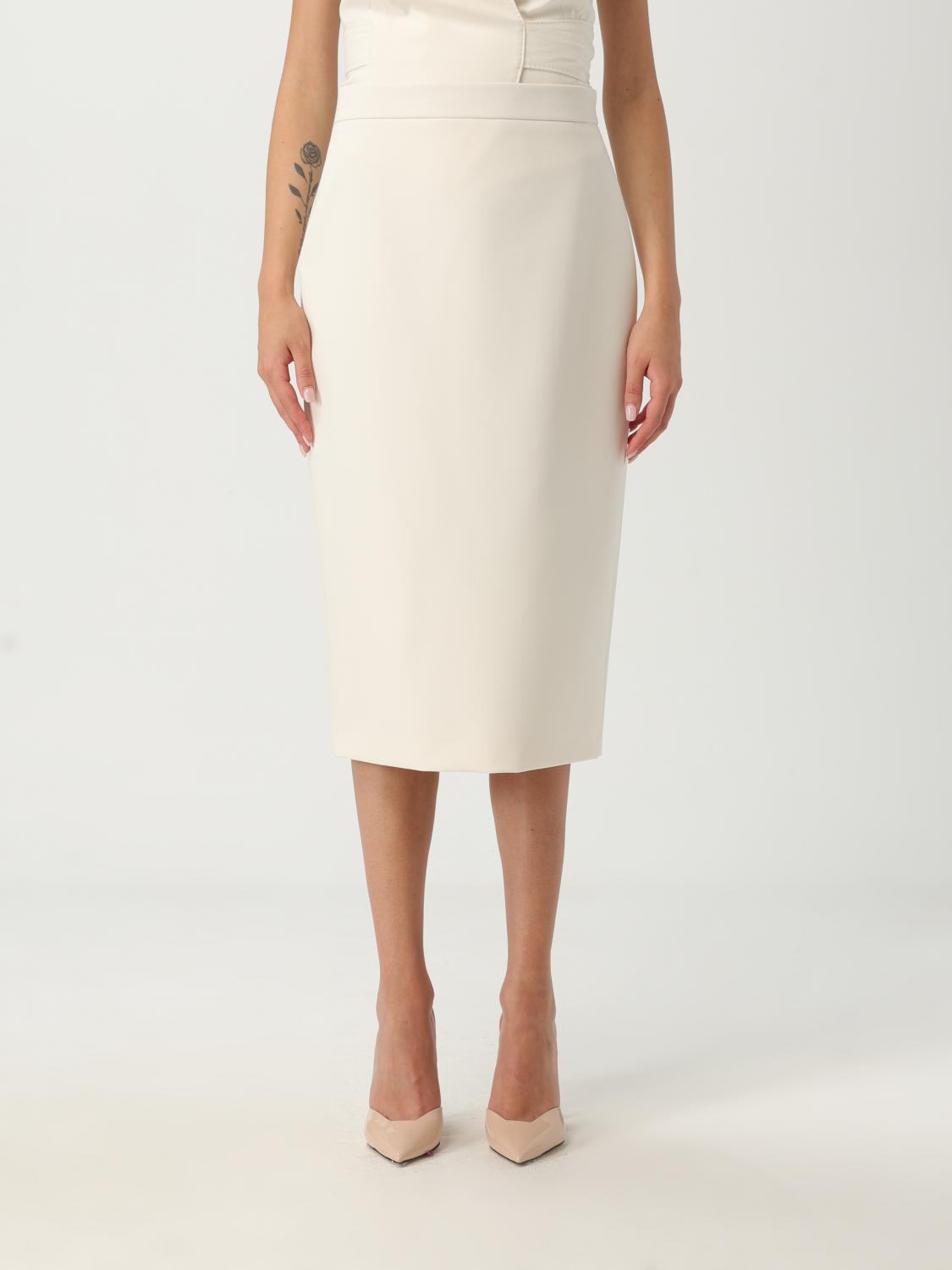 Max Mara Skirt Woman Color Cream In White