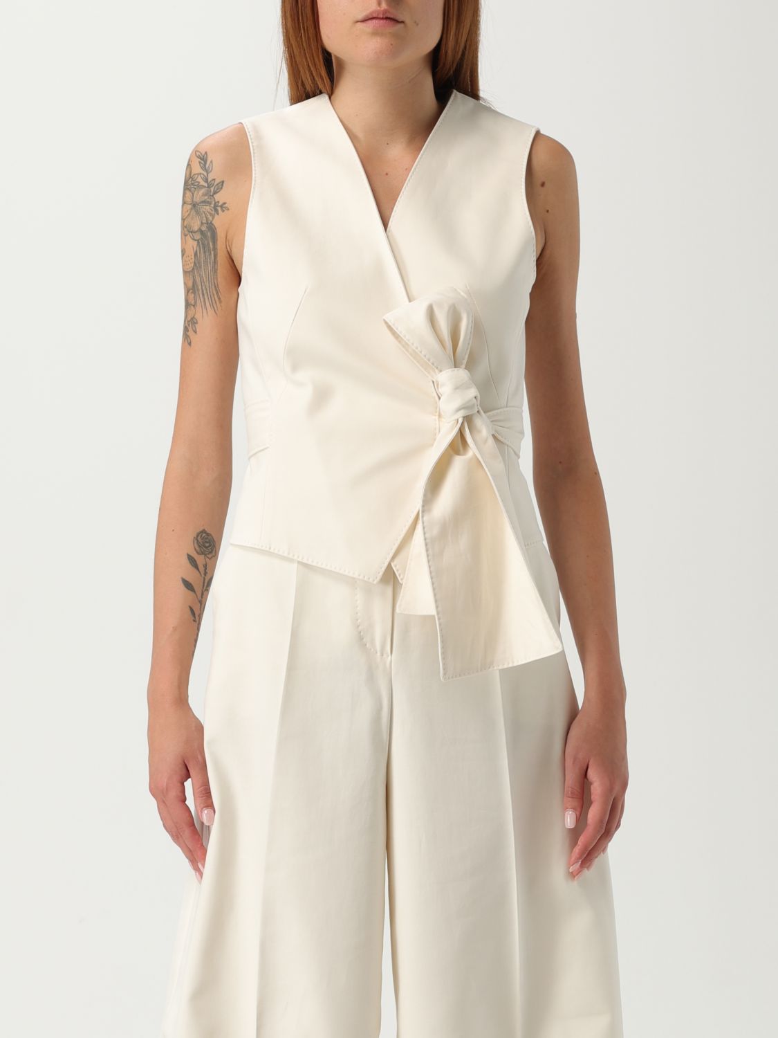 Max Mara Jacket Woman White In White
