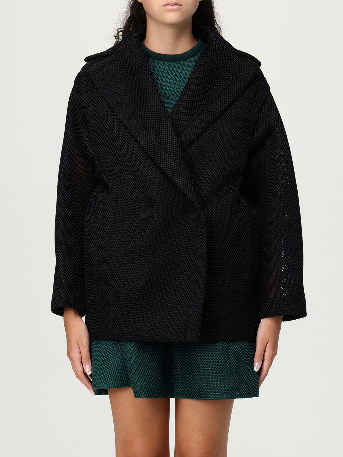 Max Mara Coat Woman Color Black In Black