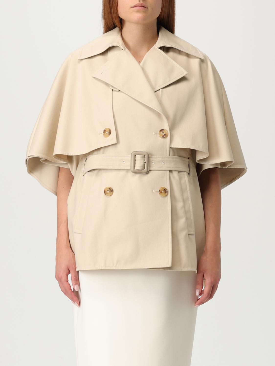 Max Mara Sigfrid Short Trench In Neutral