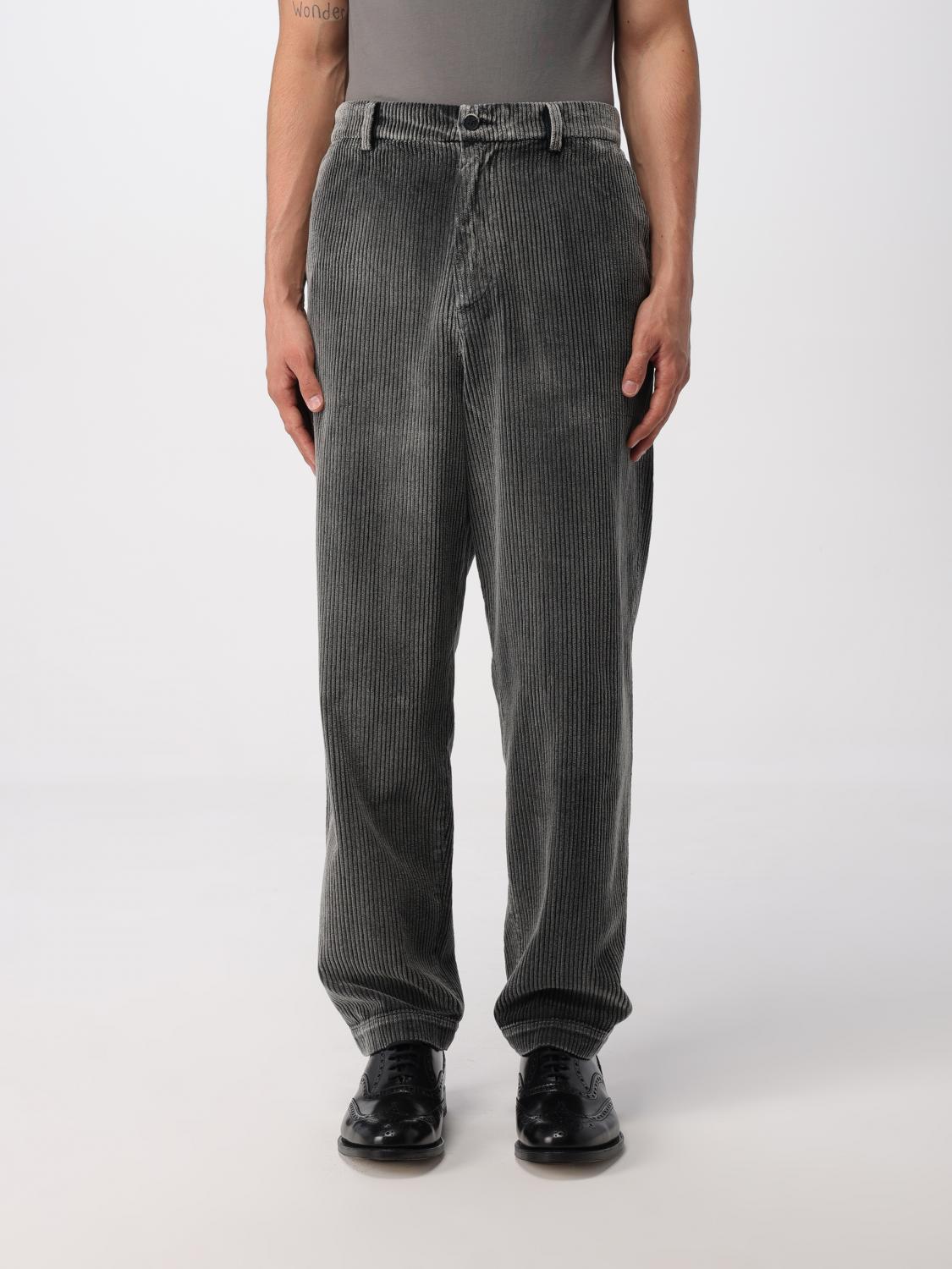 Barena Venezia Ribbed Corduroy Trousers In Gray
