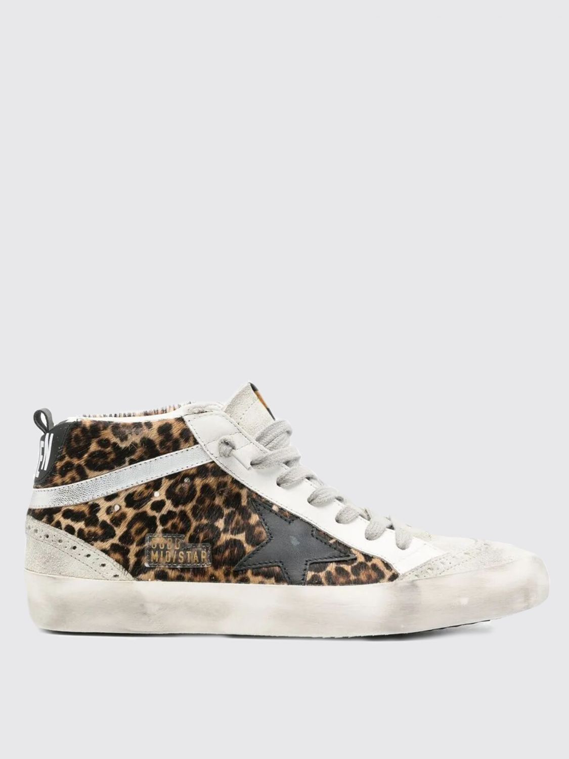 Golden Goose Deluxe Brand Women Mid Star Classic High-top Ponyskin Sneakers In Animal Print