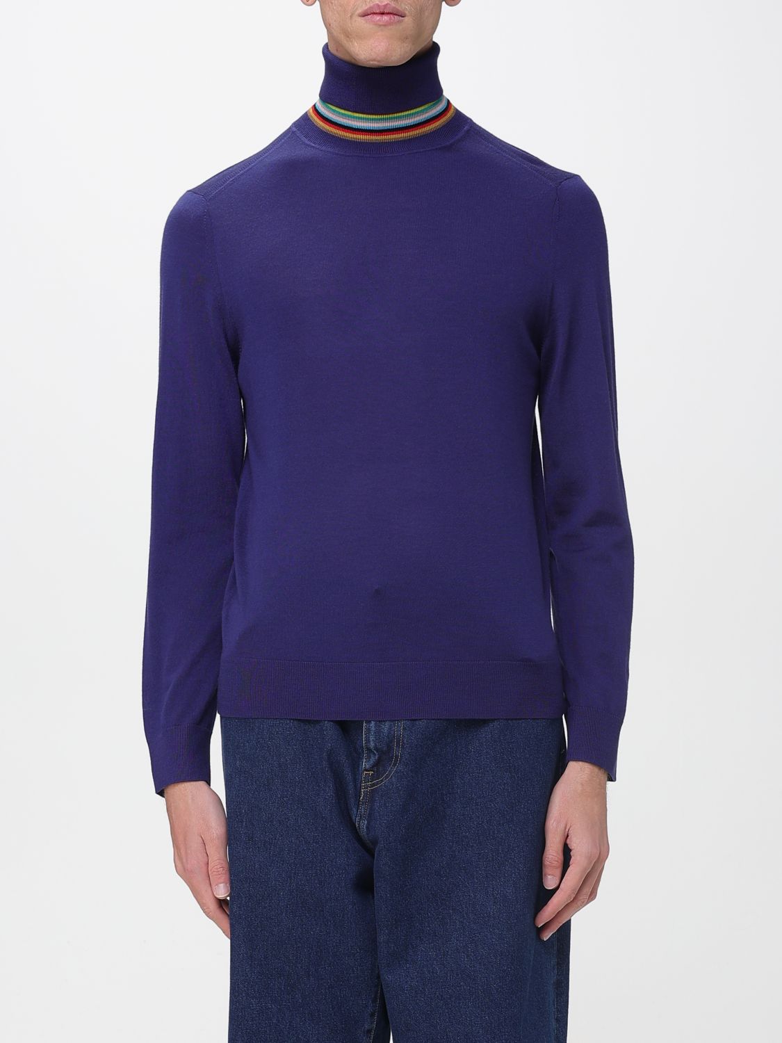 Paul Smith Sweater Men Color Violet In Multi