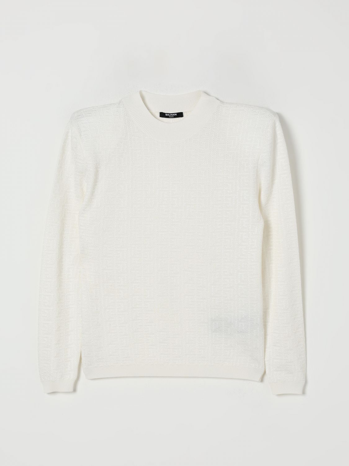 Balmain Sweater Kids Color White In White