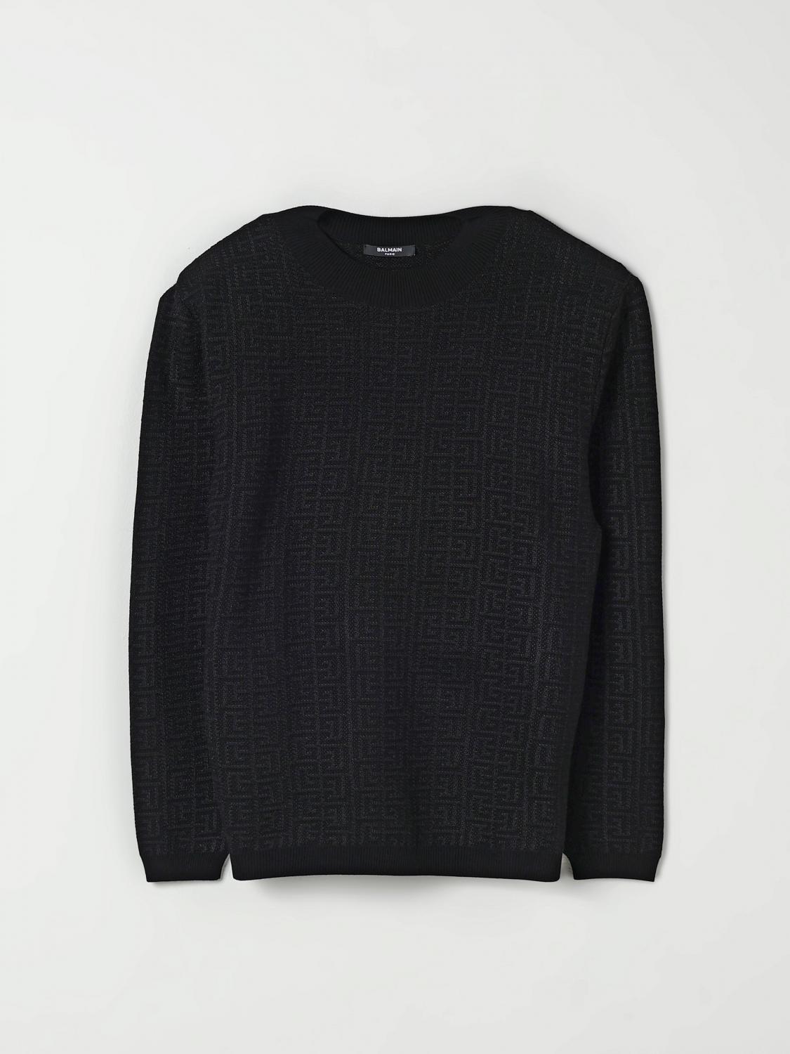 Balmain Sweater Kids Color Black In Black