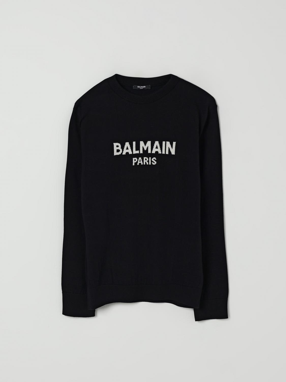 Balmain Sweater Kids Color Black In Black